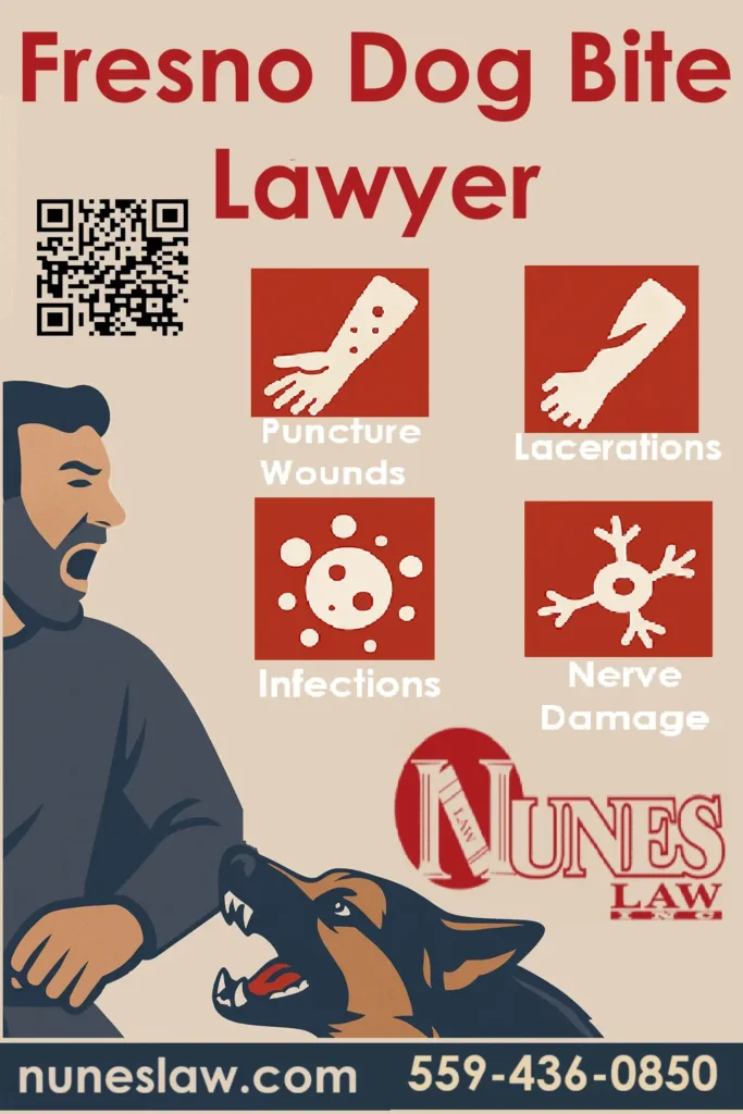 This infographic shows that Fresno Dog Bite Lawyer.