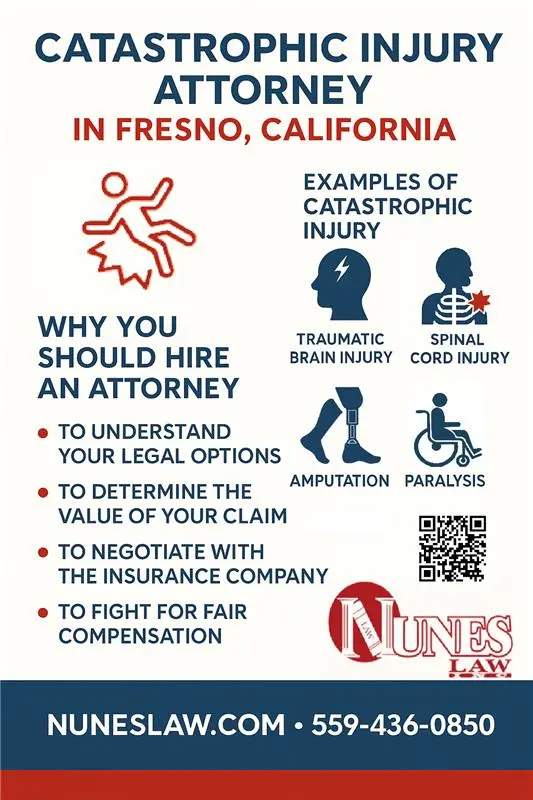 This Infographic shows tha the nunes Catastrophic Injury as in the image format